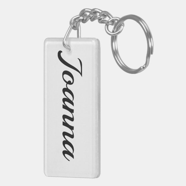 Porte-clefs Joanna noir et blanc (Dos droit)