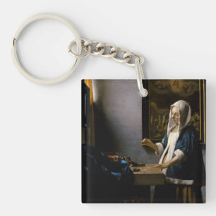 Porte-clefs Johannes Vermeer - Femme tenant un équilibre
