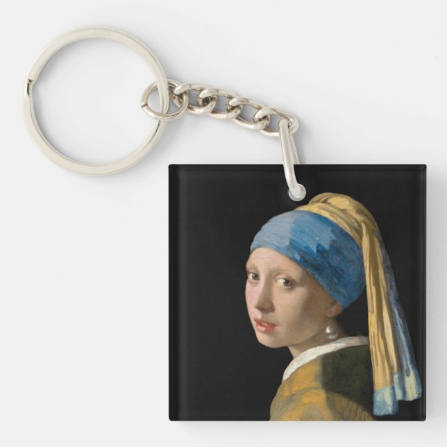 Porte-clefs Johannes Vermeer - Fille avec une oreille perle (Devant)