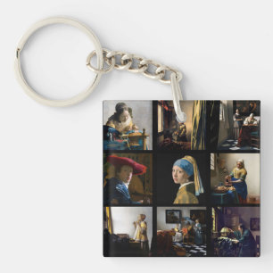 Porte-clefs Johannes Vermeer - Grille des chefs-d'oeuvre