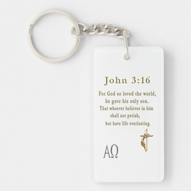 Porte-clefs John 3:16 (Devant)