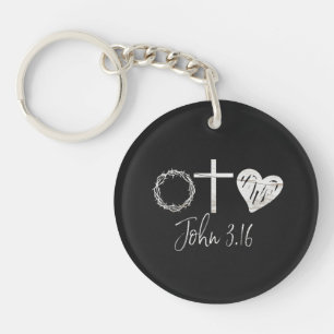 Porte-clefs John 3.16 Christian