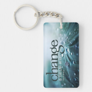 Porte-clefs John F. Kennedy Citation Inspirationnelle "Changem