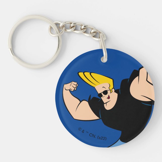Porte-clefs Johnny Bravo Pose Iconique (Devant)