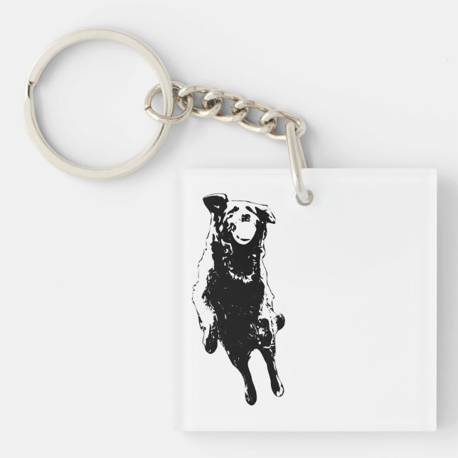 Porte-clefs Joie de tenir la balle (Devant)