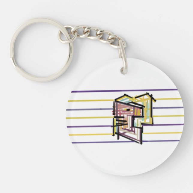 Porte-clefs Joie d'été de l'hippocampe (Devant)