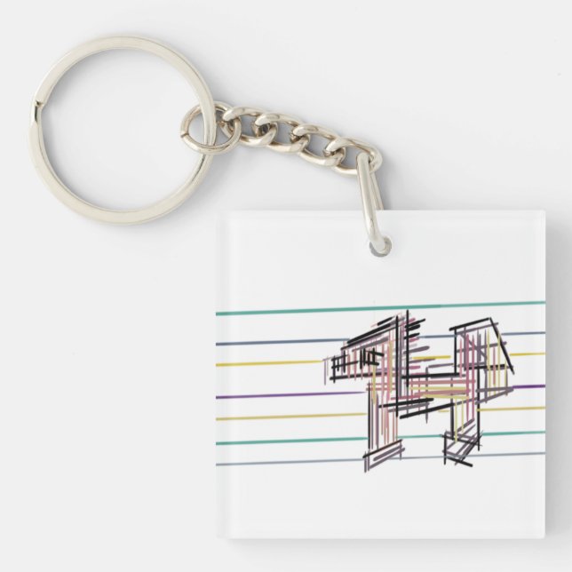 Porte-clefs Joie d'été loup (Devant)