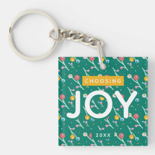 Porte-clefs Joie Fêtes Berries Green Christmas Custom