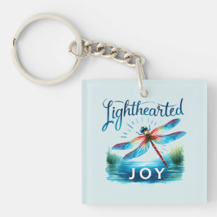 Porte-clefs Joie légère - libellule artistique