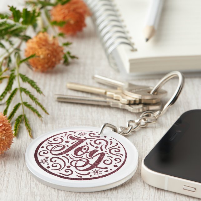 Porte-clefs Joie moderne Noël Round Mandela (Devant droit)