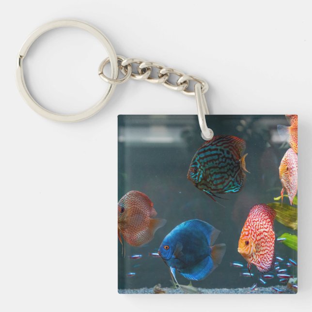 Porte-clefs Joli Aquarium Cuisine à thème Poisson (Devant)