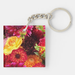 Porte-clefs Joli arrangement de fleurs d'automne