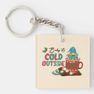 Porte-clefs Joli cadeau de Noël scandinave et cacao chaud