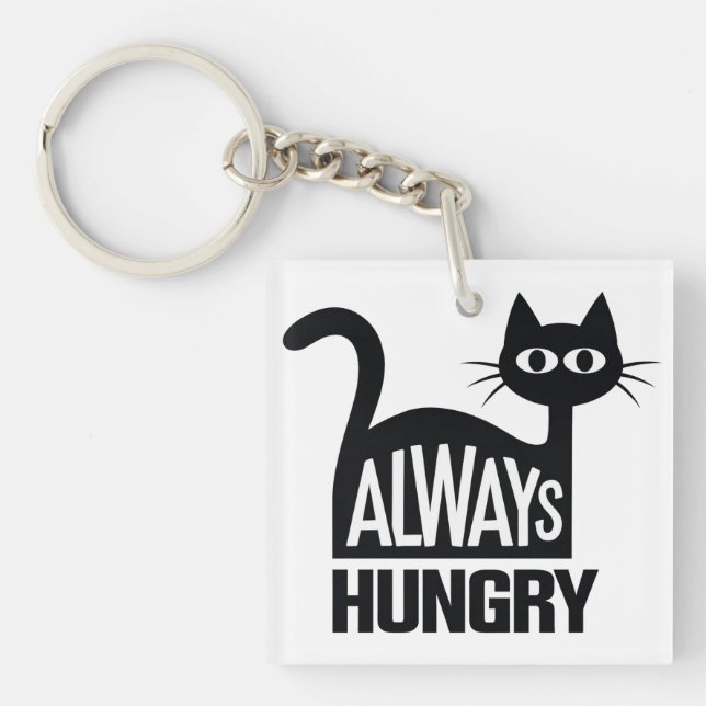 Porte-clefs Joli chat noir (Devant)