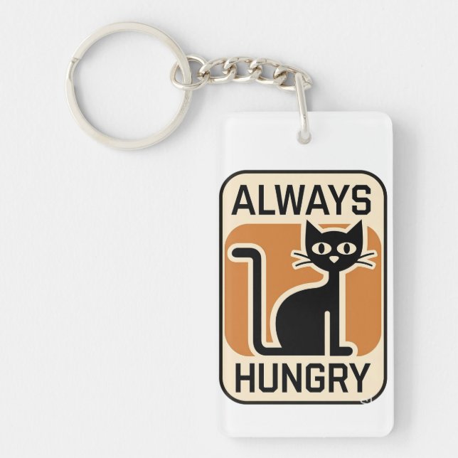 Porte-clefs Joli chat noir (Devant)