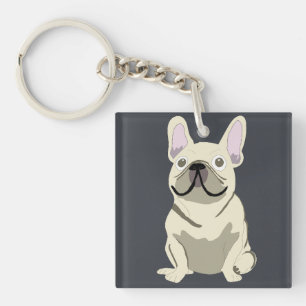Porte-clefs Joli chien, frenchie