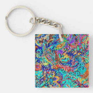 Porte-clefs Joli coloré vintage floral