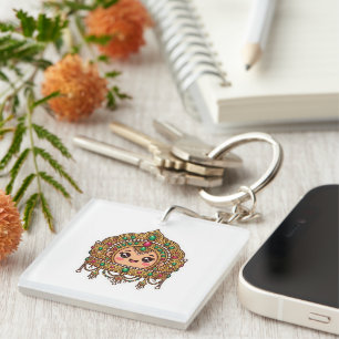 Porte-clefs Joli Couronne de Mariée Marocaine Kawaii Tradition