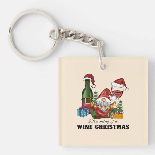 Porte-clefs Joli Design Scandinave Gnome (Devant)