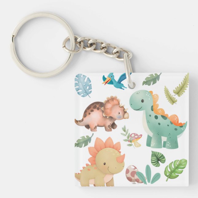 Porte-clefs Joli Dinosaure  (Devant)