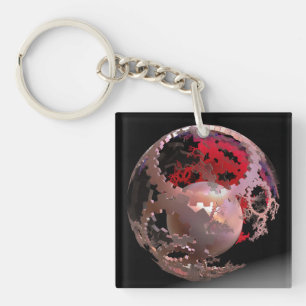 Porte-clefs Joli en Cogs Rose