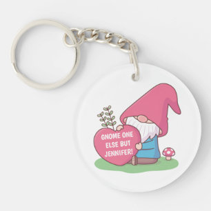 Porte-clefs Joli Gnome Rien D'autre Que Chéri Nom