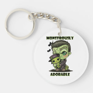 Porte-clefs Joli monstre de Frankenstein avec peluche