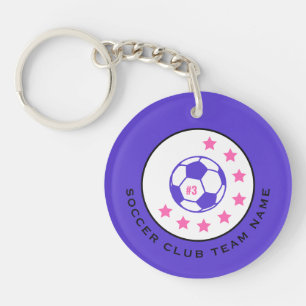 Porte-clefs Joli numéro de nom de maillot de football personna