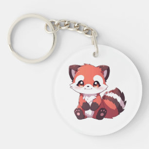 Porte-clefs  joli panda roux