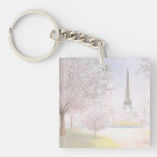 Porte-clefs Joli Paris aux pastels