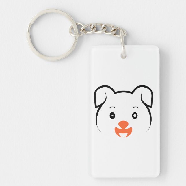 Porte-clefs Joli rose (Devant)