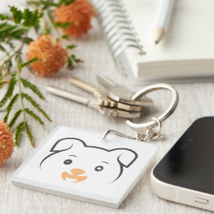 Porte-clefs Joli rose
