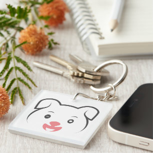 Porte-clefs Joli rose