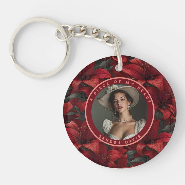 Porte-clefs Joli souvenir émotionnel Fleur de Lys (Devant)