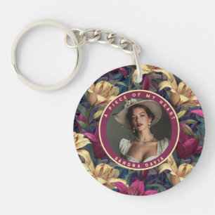Porte-clefs Joli souvenir Lilies personnalisées