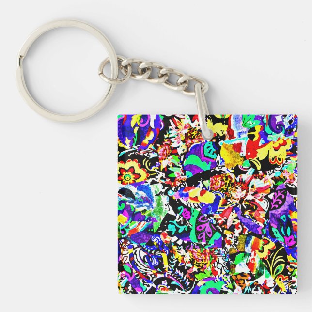 Porte-clefs Joli tableau abstrait peint coque d'air iPad (Devant)