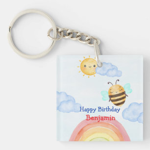 Porte-clefs Jolie bee bee bee fête d'anniversaire