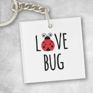 Porte-clefs Jolie coccinelle - Cadeau de la Saint-Valentin Lov