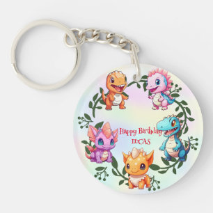 Porte-clefs Jolie dinosaure jungle École enfant fête d'anniver