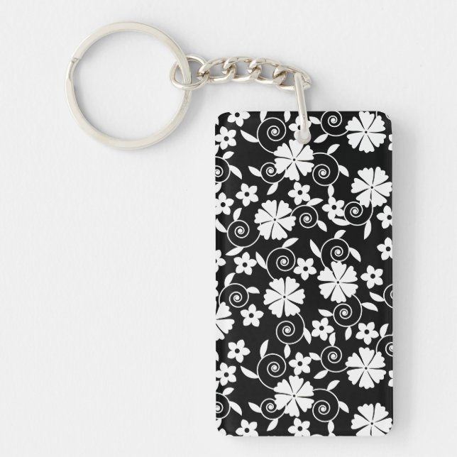 Porte-clefs Jolie fleurs blanches motif LifeProof iPhone (Devant)