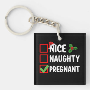 Porte-clefs Jolie liste de grossesse de Noël enceinte méchante