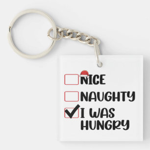 Porte-clefs Jolie méchante j'avais faim liste de Noël