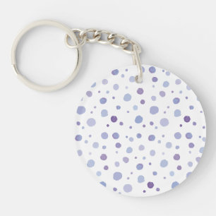 Porte-clefs Jolie œuvre d'art pointillée aux coups de pinceau