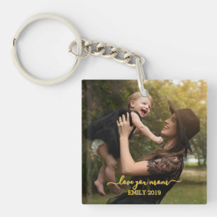 Porte-clefs Jolie photo personnalisée amour maman