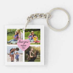 Porte-clefs Jolie photo personnalisée amour maman