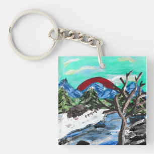Porte-clefs Jolie Rivière des Montagnes
