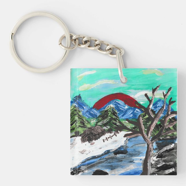 Porte-clefs Jolie Rivière des Montagnes (Devant)