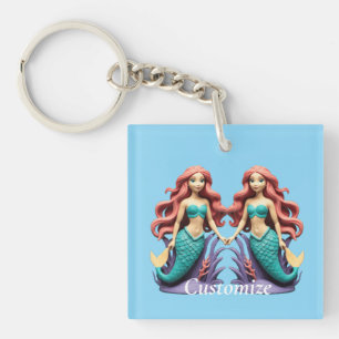 Porte-clefs Jolie sirène rousse Thunder_Cove