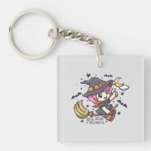Porte-clefs Jolie Sorcière À Brouillard
