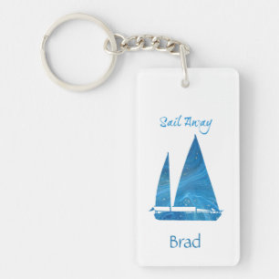 Porte-clefs Jolie Voile Bleue 